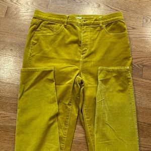 Mustard yellow corduroy pants - Loft size 8/29 long